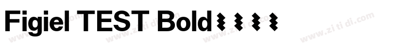 Figiel TEST Bold字体转换